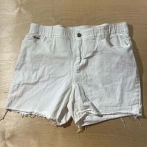 Coco + Carmen White Jean Shorts XL (PW)